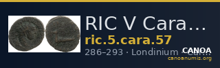 RIC V Carausius 57 — CANOA