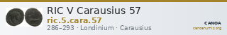RIC V Carausius 57 — CANOA