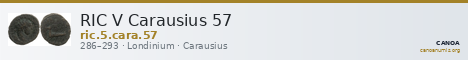 RIC V Carausius 57 — CANOA