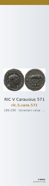 RIC V Carausius 571 — CANOA