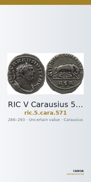 RIC V Carausius 571 — CANOA