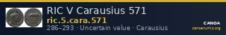 RIC V Carausius 571 — CANOA