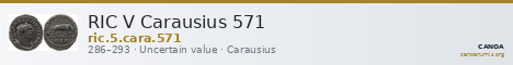 RIC V Carausius 571 — CANOA