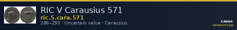 RIC V Carausius 571 — CANOA