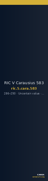 RIC V Carausius 583 — CANOA
