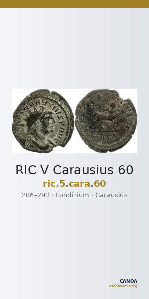 RIC V Carausius 60 — CANOA