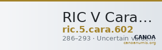 RIC V Carausius 602 — CANOA