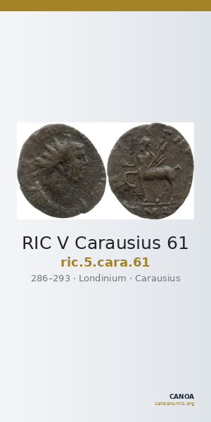RIC V Carausius 61 — CANOA
