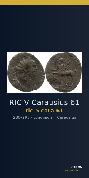 RIC V Carausius 61 — CANOA