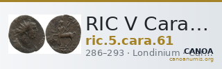 RIC V Carausius 61 — CANOA