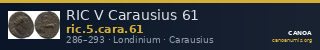 RIC V Carausius 61 — CANOA