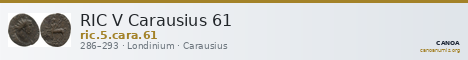RIC V Carausius 61 — CANOA