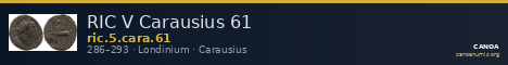 RIC V Carausius 61 — CANOA