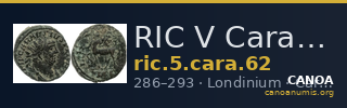 RIC V Carausius 62 — CANOA