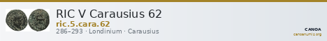 RIC V Carausius 62 — CANOA