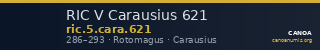 RIC V Carausius 621 — CANOA