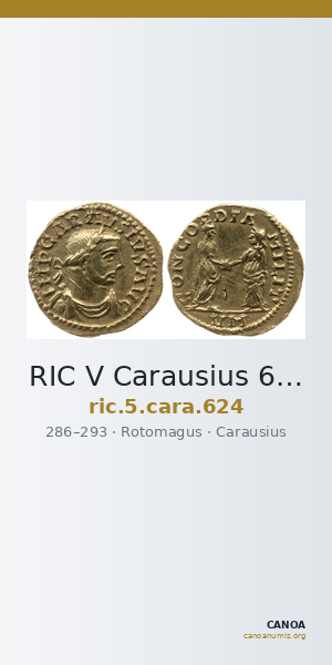 RIC V Carausius 624 — CANOA
