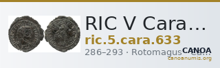 RIC V Carausius 633 — CANOA