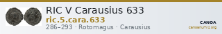 RIC V Carausius 633 — CANOA