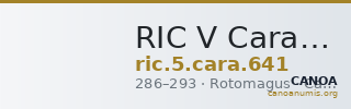 RIC V Carausius 641 — CANOA