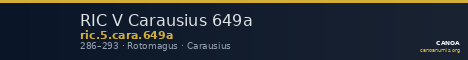 RIC V Carausius 649a — CANOA