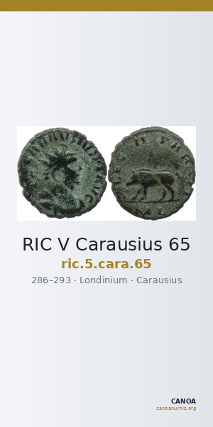 RIC V Carausius 65 — CANOA