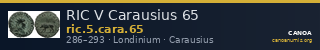 RIC V Carausius 65 — CANOA