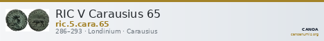 RIC V Carausius 65 — CANOA