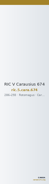 RIC V Carausius 674 — CANOA