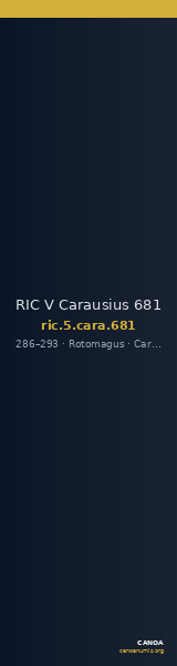 RIC V Carausius 681 — CANOA