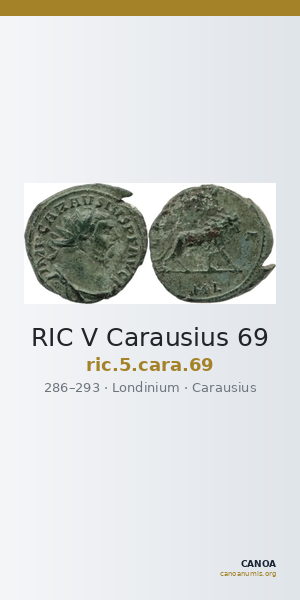 RIC V Carausius 69 — CANOA
