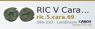 RIC V Carausius 69 — CANOA