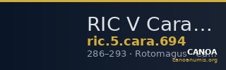 RIC V Carausius 694 — CANOA