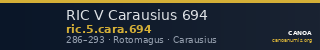 RIC V Carausius 694 — CANOA