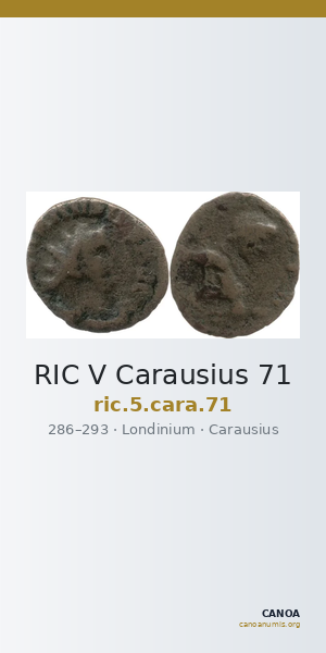RIC V Carausius 71 — CANOA