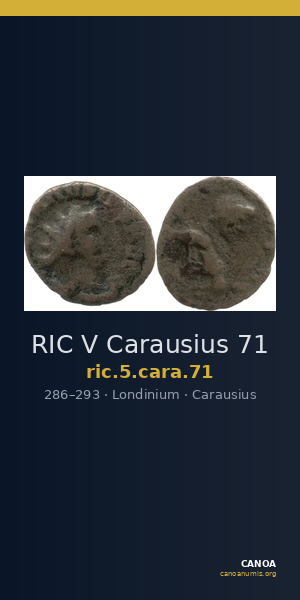 RIC V Carausius 71 — CANOA