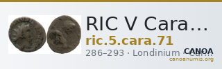 RIC V Carausius 71 — CANOA