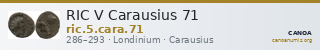 RIC V Carausius 71 — CANOA