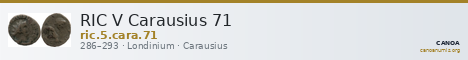 RIC V Carausius 71 — CANOA