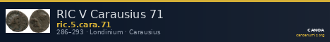 RIC V Carausius 71 — CANOA