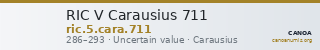RIC V Carausius 711 — CANOA