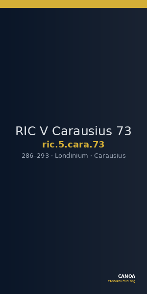 RIC V Carausius 73 — CANOA