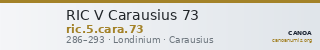 RIC V Carausius 73 — CANOA