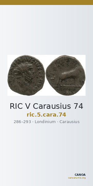 RIC V Carausius 74 — CANOA