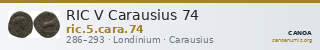 RIC V Carausius 74 — CANOA
