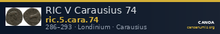 RIC V Carausius 74 — CANOA