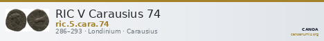 RIC V Carausius 74 — CANOA