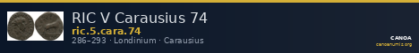 RIC V Carausius 74 — CANOA