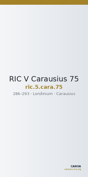 RIC V Carausius 75 — CANOA