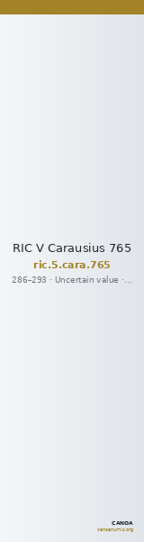RIC V Carausius 765 — CANOA